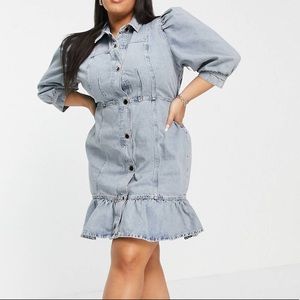 NWT ASOS Trendy Blue Jean Dress size 18